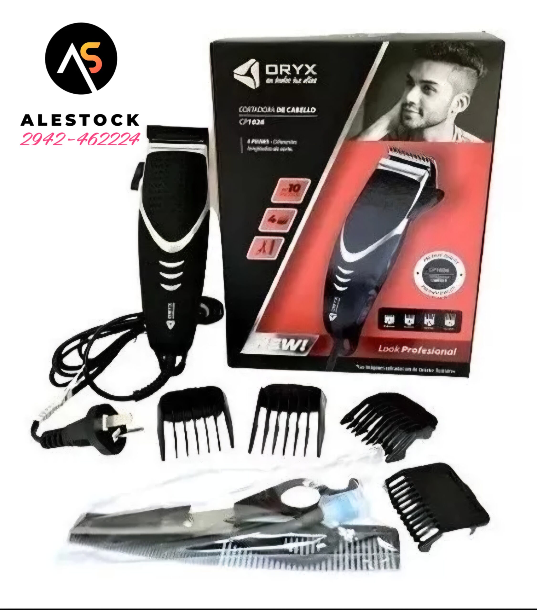 Maquina Cortar Pelo Kit Peluqueria Afeitadora Corta Barba