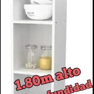 Mueble Organizador Melamina Biblioteca 2 Estantes Regulables