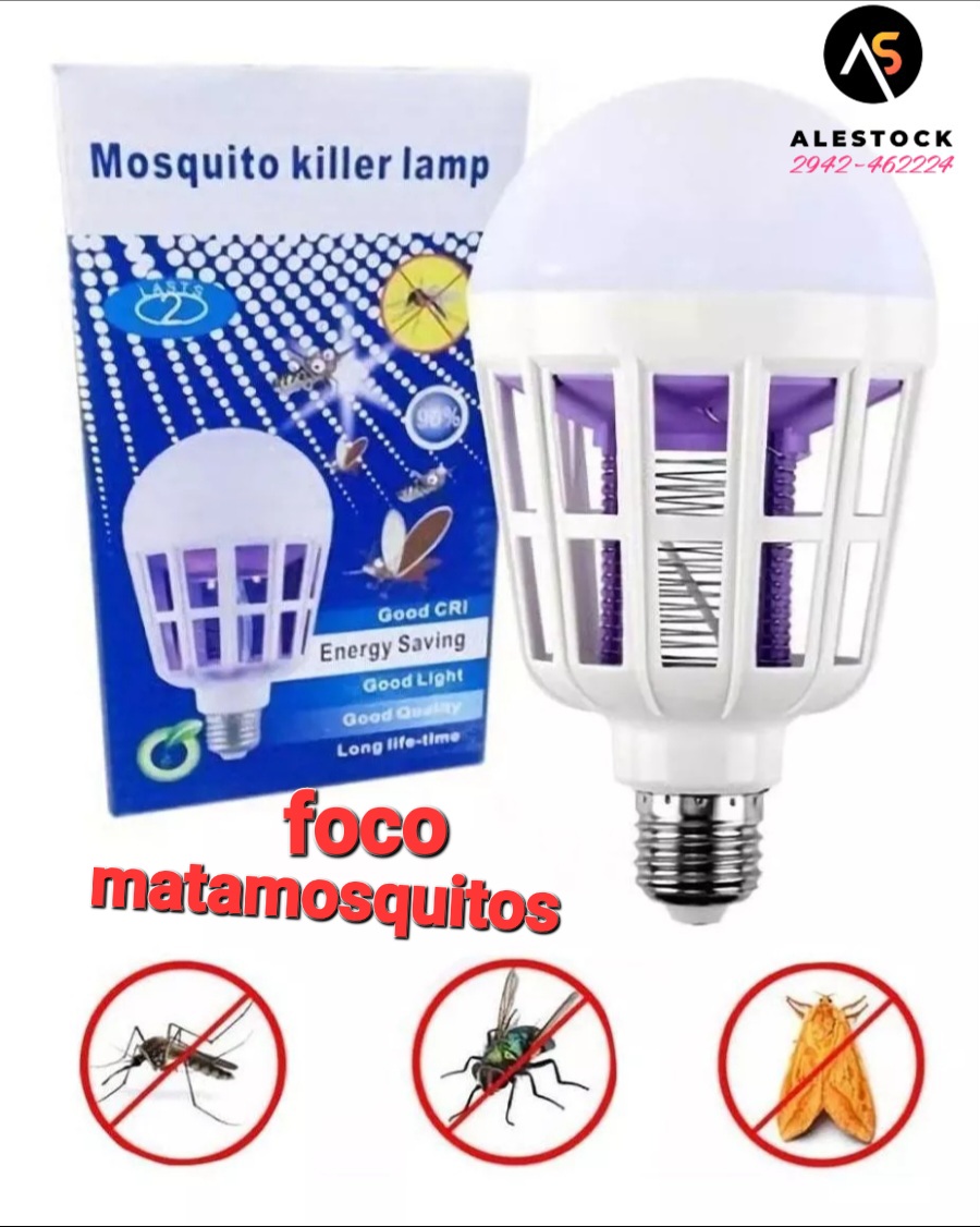 Lampara Led Mata Moscas Mosquitos Insectos