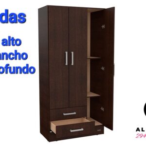 Placard Mosconi Dakar con 3 puertas batientes / CONSULTAR COLOR EN STOCK