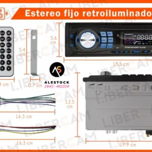 Stereo Para Auto Bluetooth Display Lcd Mp3 Usb Radio Fm Sd Retroiluminado