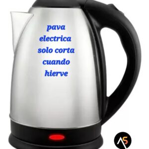 Pava eléctrica  hervidora plateada 220V 1.8L