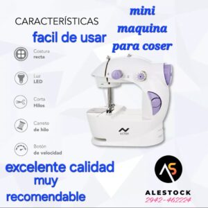 Máquina De Coser SM-202A Recta Mini  220v Compacta