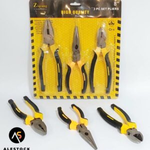 Pinza Alicate Pinza De Punta Set X 3 De 8 Pulgadas