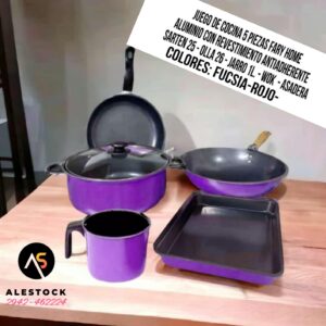 JUEGO DE OLLAS COMPLETO ANTIADHERENTES!!