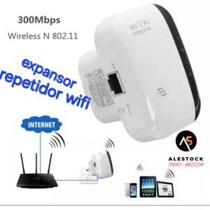 Repetidor De Señal Extensor Inalámbrico Amplificador Wifi Color Blanco