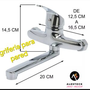 Griferia Canilla Monocomando Pared Lavadero Cocina