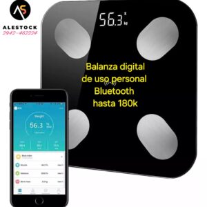 Balanza De Baño Bluetooth Familiar Ultra Slim 180kg