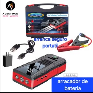 Arrancador Portatil Cargador Bateria Auto Lancha Led Luz Usb