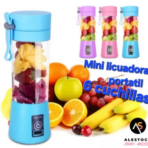 Licuadora 400ml Portatil Con Usb Juguera Picadora Mezcla!! 6 cuchillas