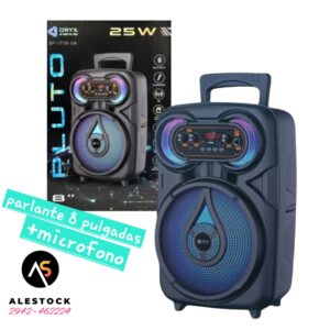 Parlante portátil 8 pulgadas + micrófono