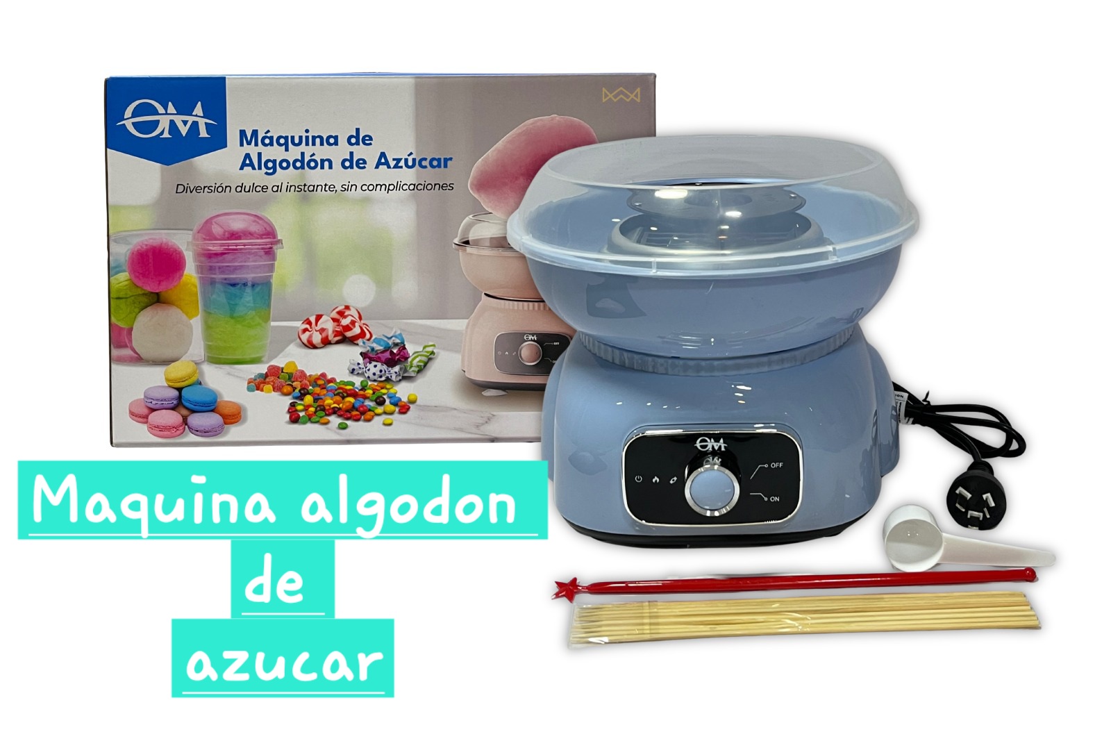 Maquina De Algodón De Azúcar Copos Nieve 500w