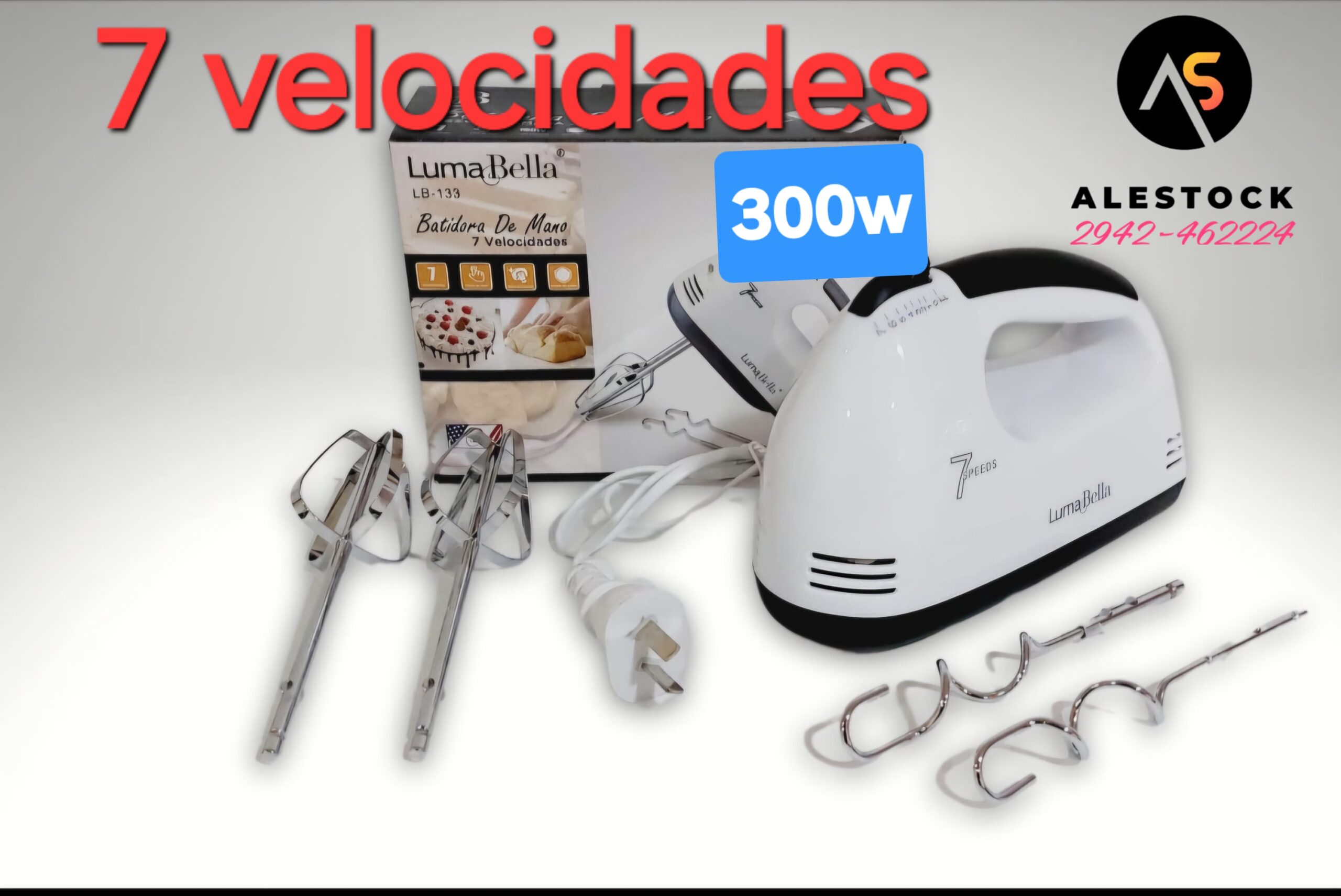 Batidora de mano 7 velocidades 300W !
