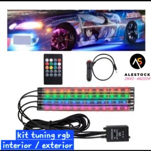 Kit tiras led rgb interior exterior
