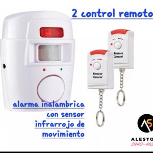 Alarma inalambrica con 2 control remoto