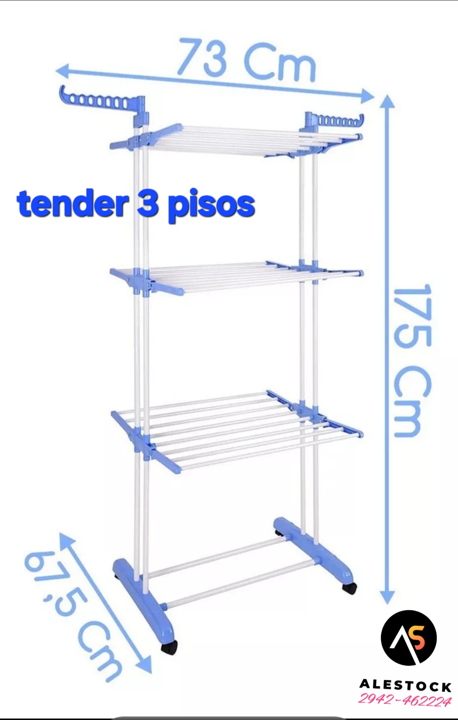 Tendedero Colgador Secar Ropa Perchero Portátil Organizador