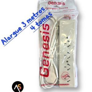 Alargue 3 metros con 4 tomas