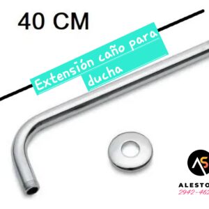 Caño de acero inoxidable para la ducha