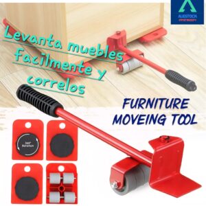Soporte con ruedas para levantar muebles/heladeras