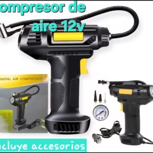 Compresor de aire 12 v con accesorios