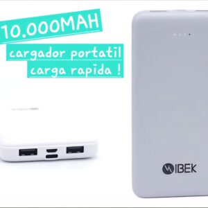 Cargador portatil 10.000mah carga rapida!!