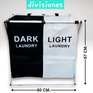 Cesto de ropa 2 divisiones