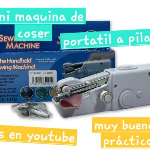 Mini maquina de coser portátil a pilas