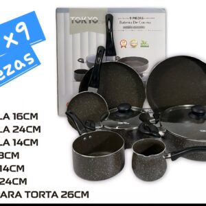 Set de ollas x 9 piezas