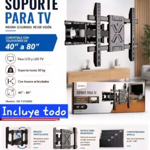 Soporte para tv movil de 40 a 80 pulgadas