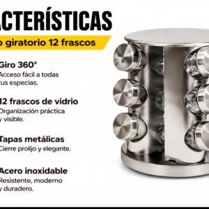 Especiero giratorio acero inoxidable