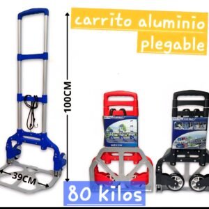 Carro aluminio para transportar plegable